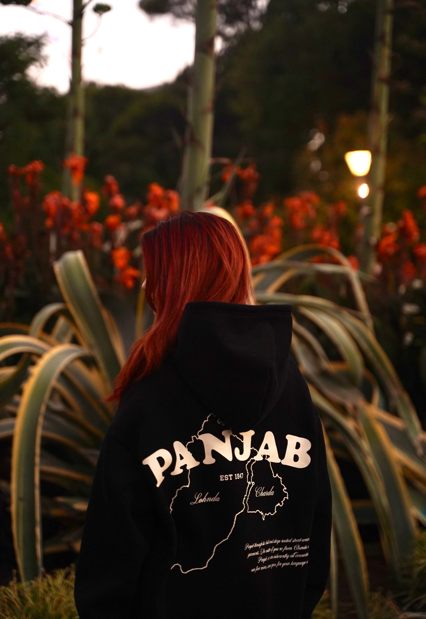 Charda and Lehnda Oversized Hoodie (Black)