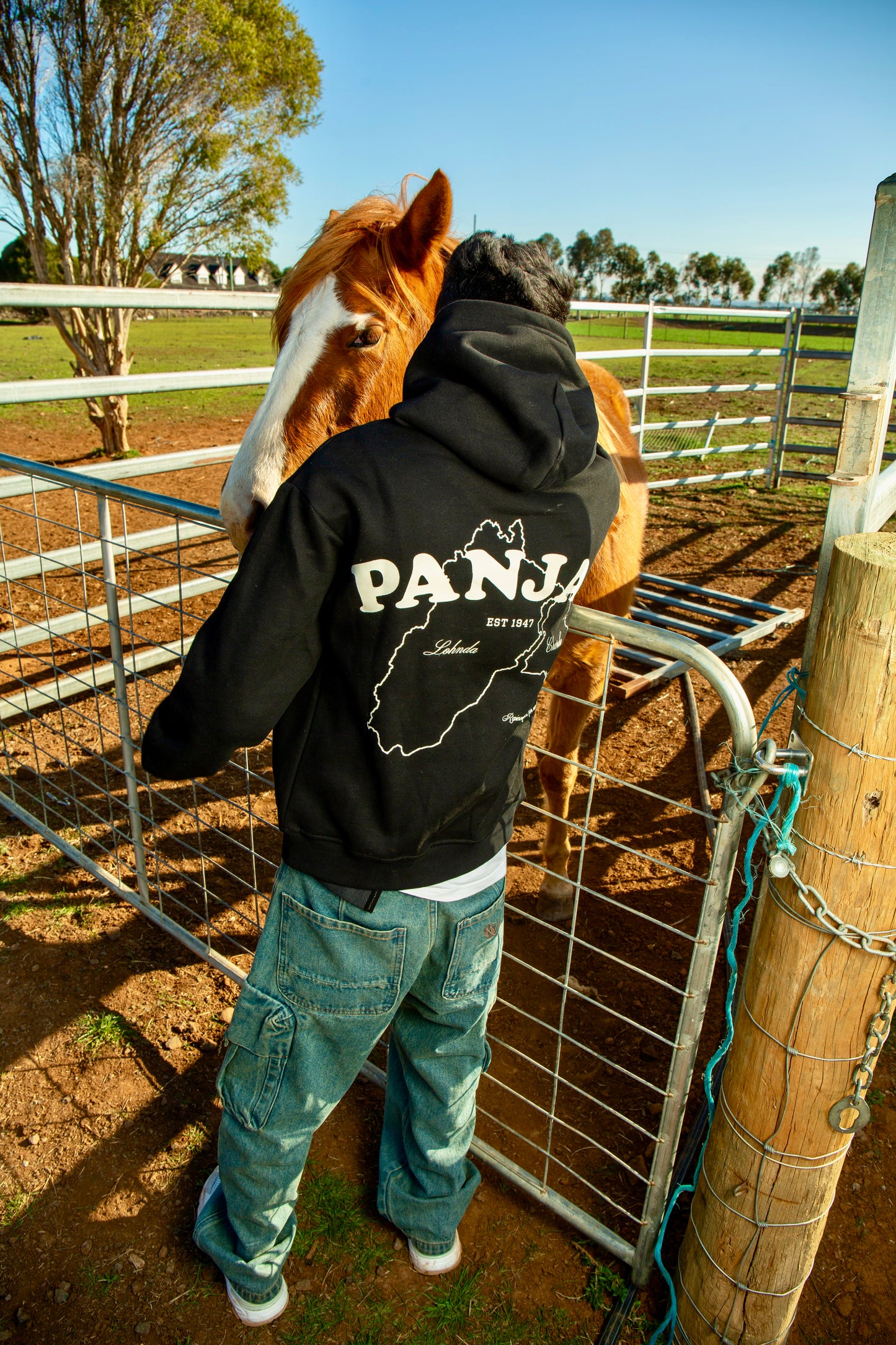 Charda and Lehnda Oversized Hoodie (Black)