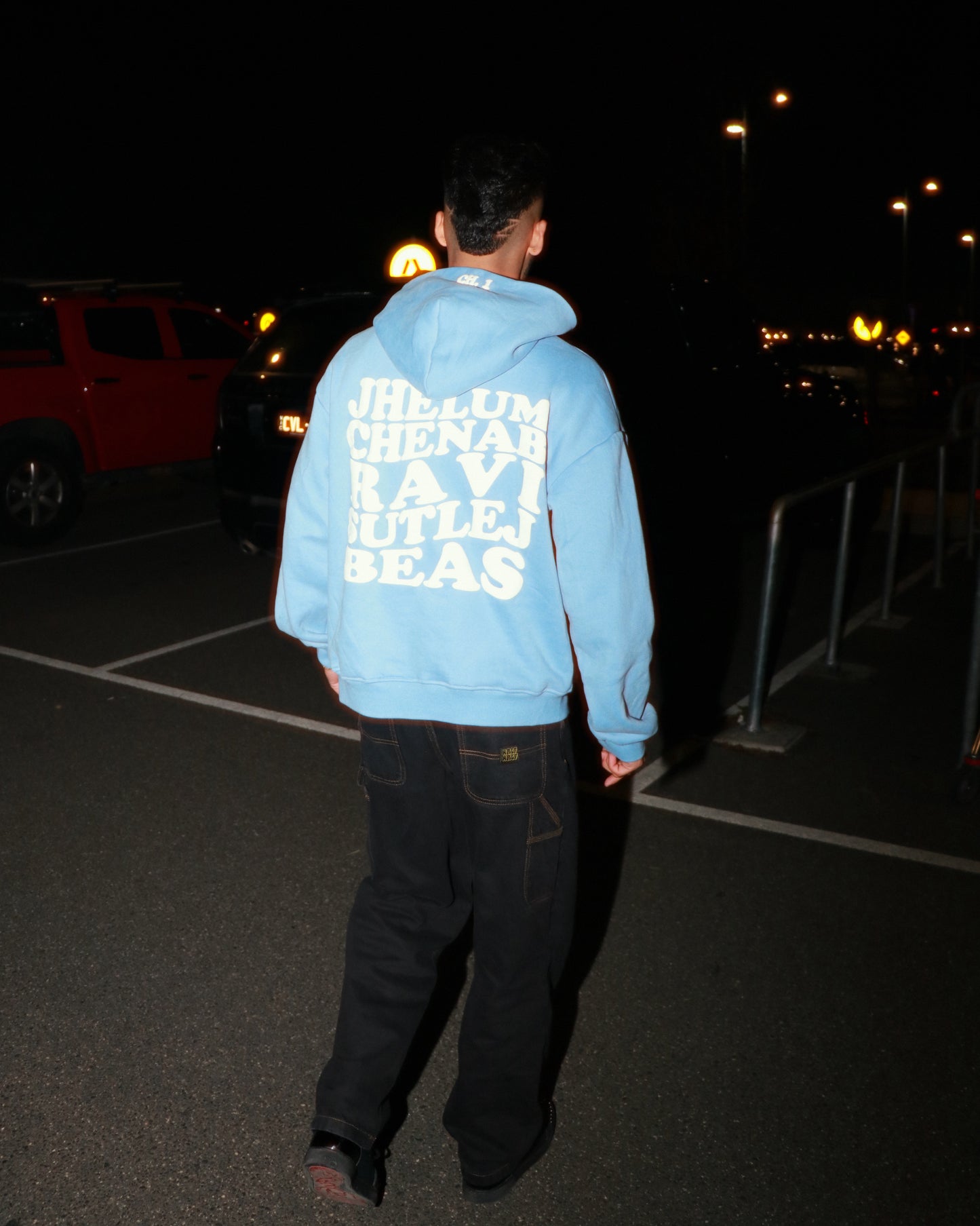 Five Rivers Oversized Hoodie (Blue)