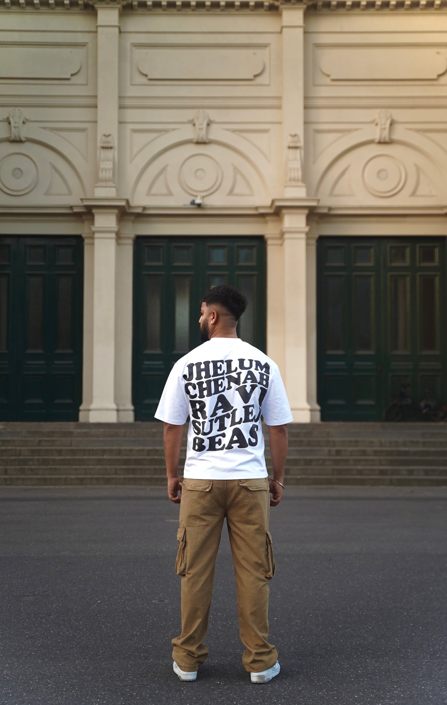 Five Rivers Oversized T-Shirt (White)