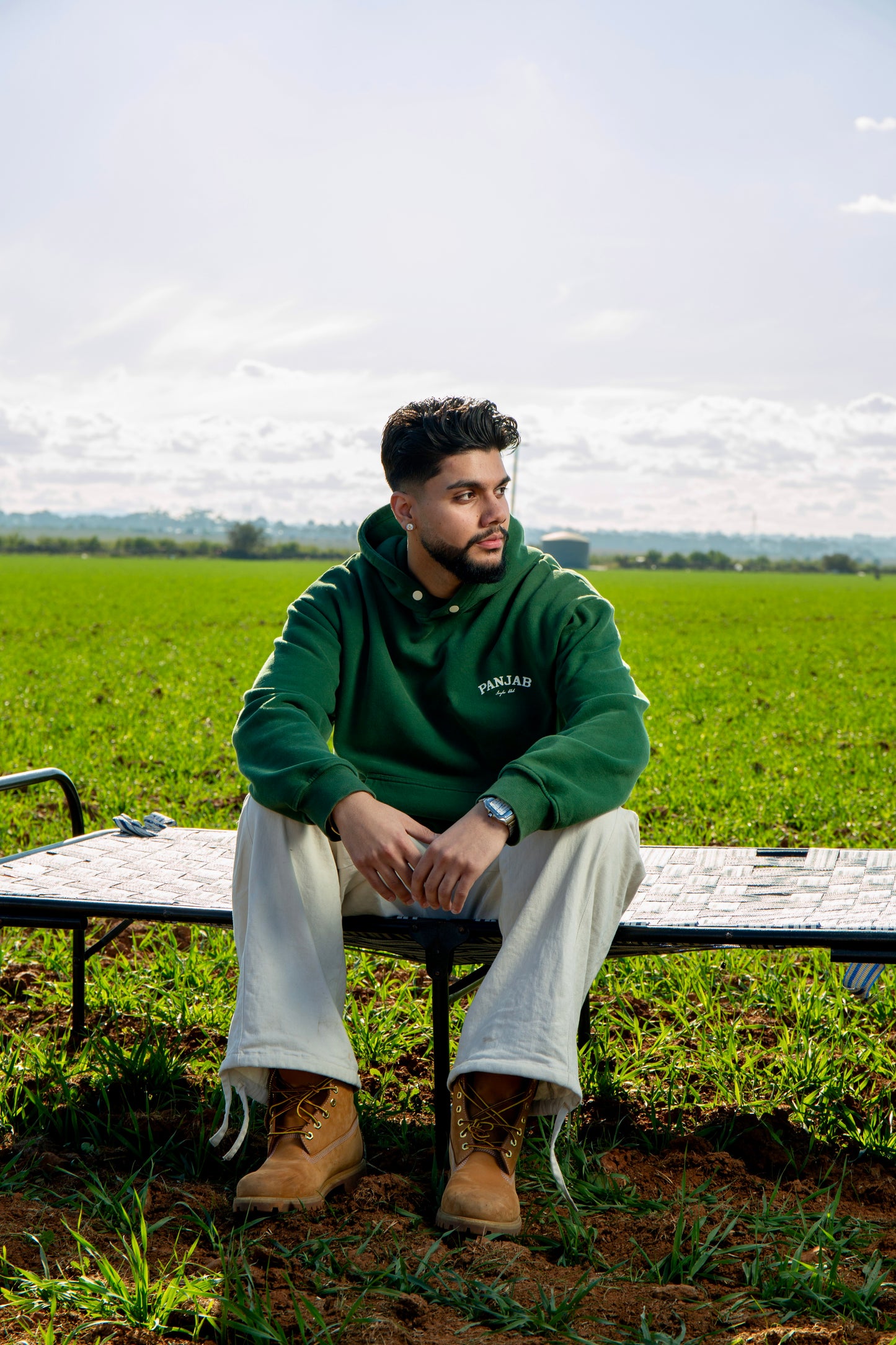 Sanjha Club Oversized Hoodie (Green)