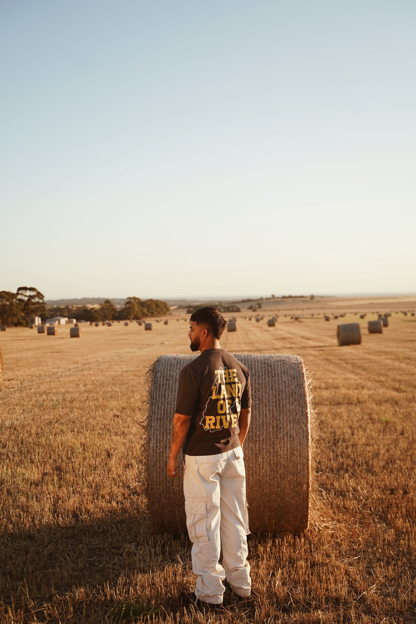 Land Of Five Rivers Oversized T-Shirt (Faded Blue)