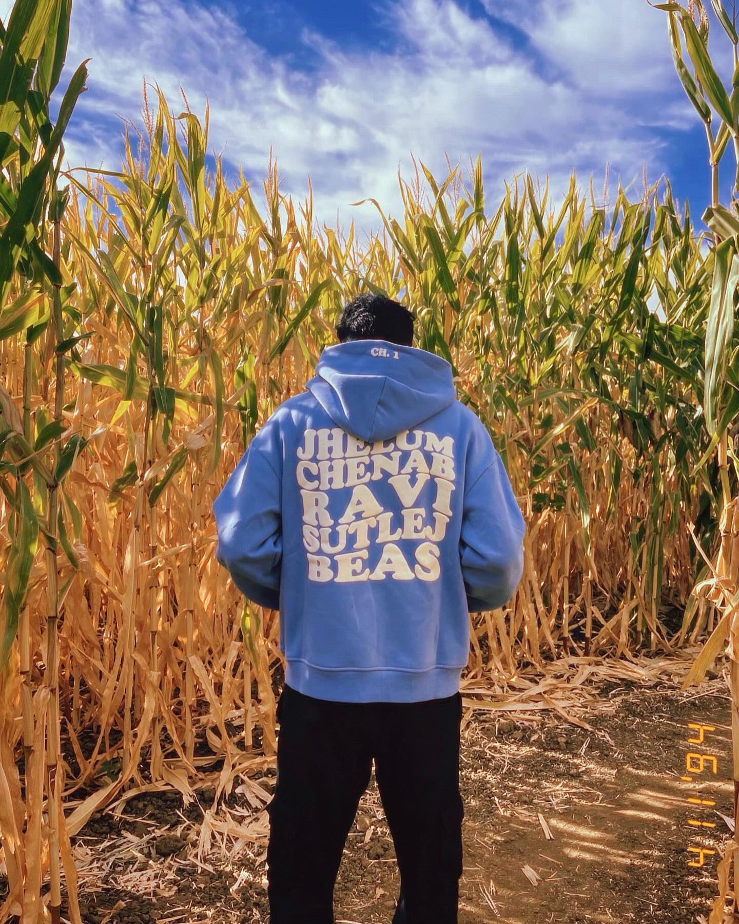 Five Rivers Oversized Hoodie (Blue)