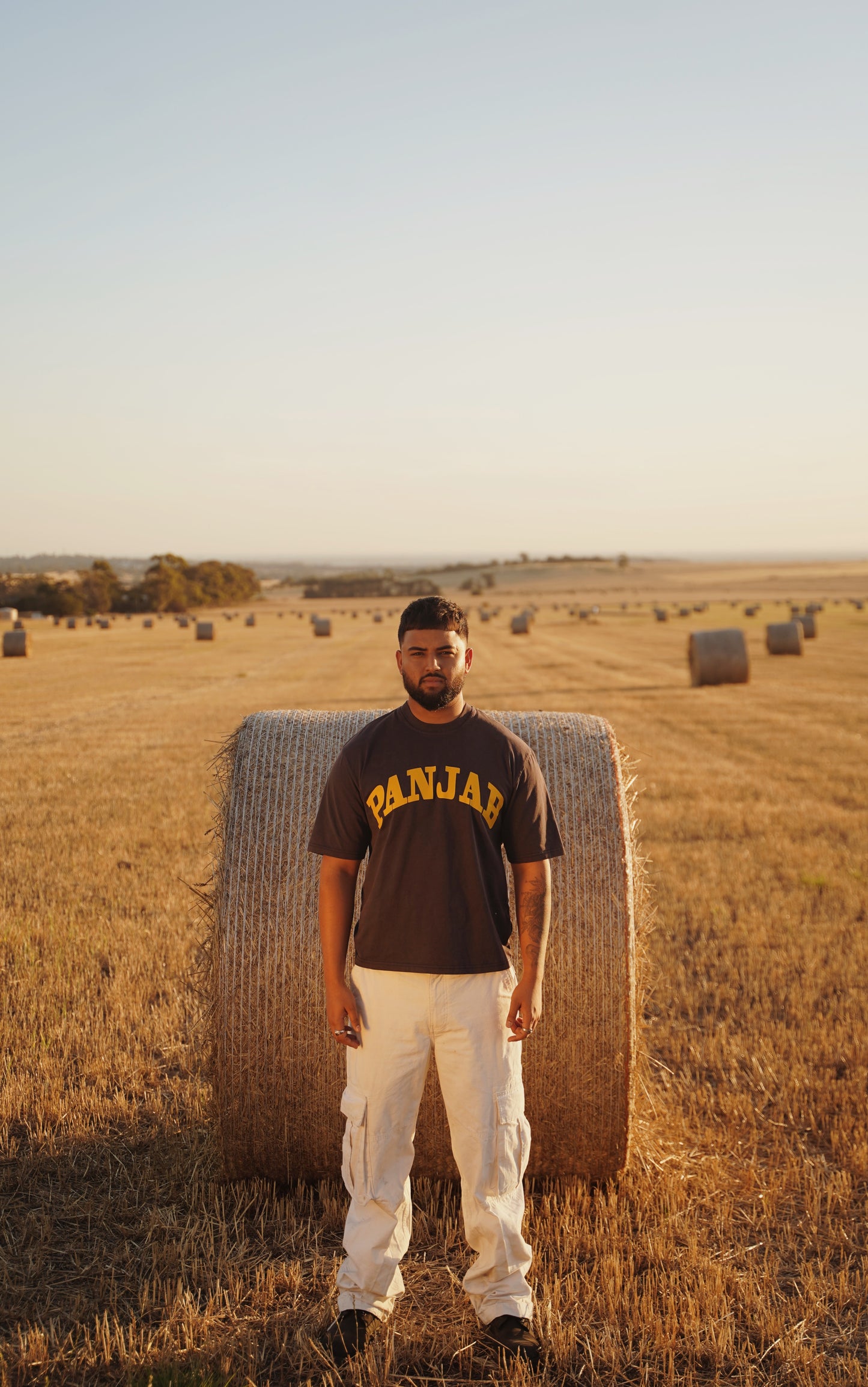 Land Of Five Rivers Oversized T-Shirt (Faded Blue)