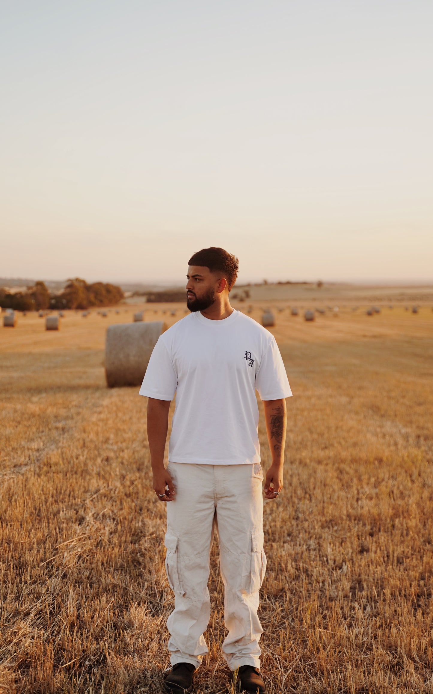 Straight Outta The Pind Oversized T-Shirt (White)