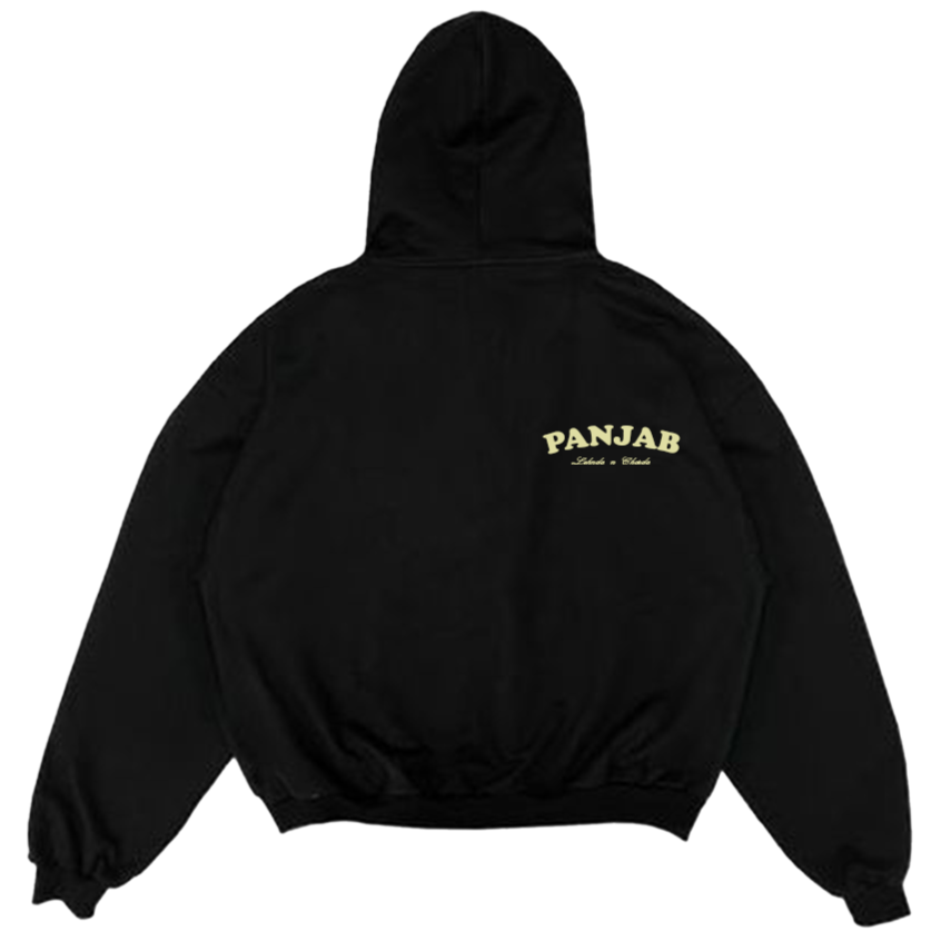 Charda and Lehnda Oversized Hoodie (Black)