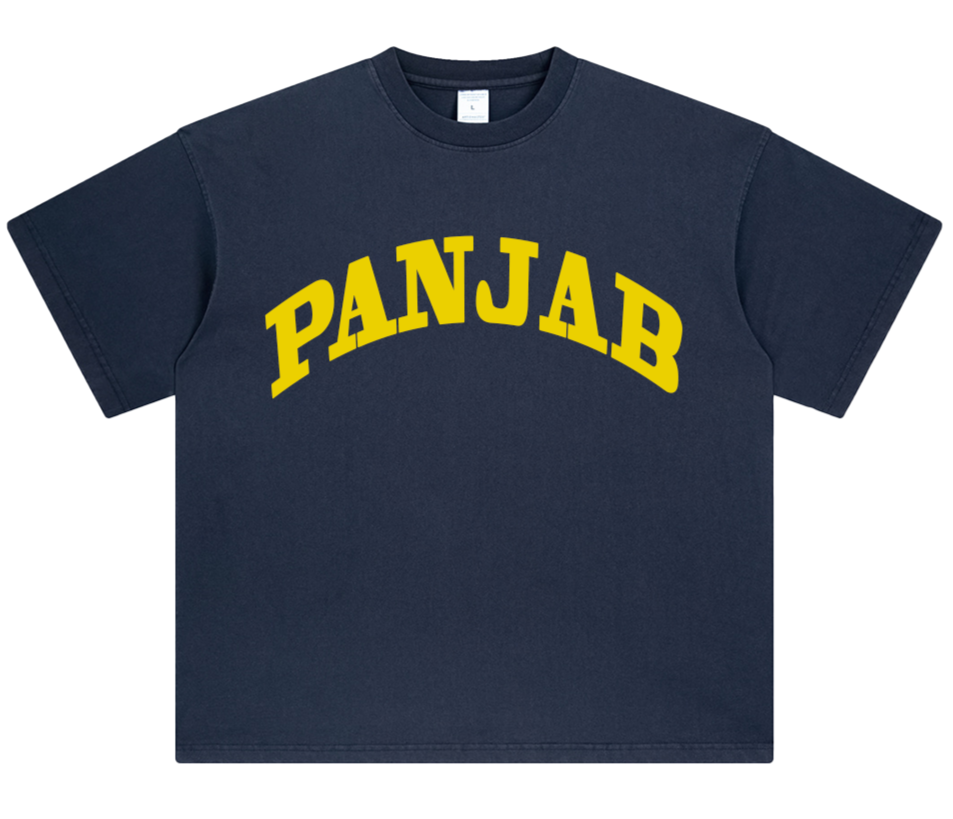 Land Of Five Rivers Oversized T-Shirt (Faded Blue)