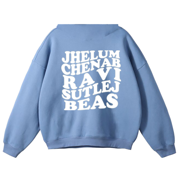 Five Rivers Oversized Hoodie (Blue)