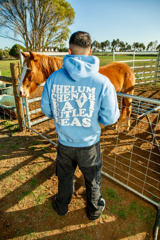 Five Rivers Oversized Hoodie (Blue)