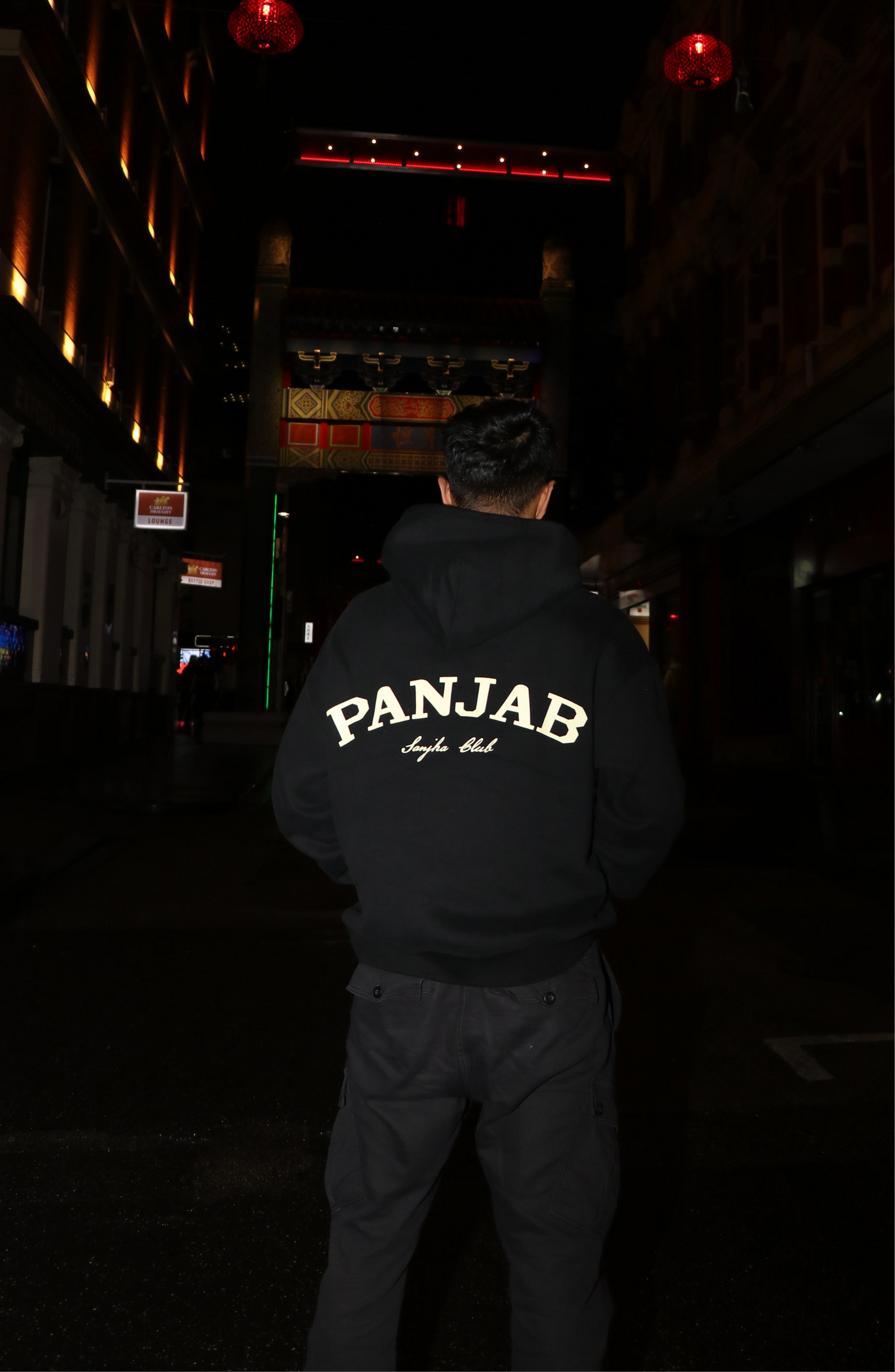 Sanjha Club Oversized Hoodie (Black)