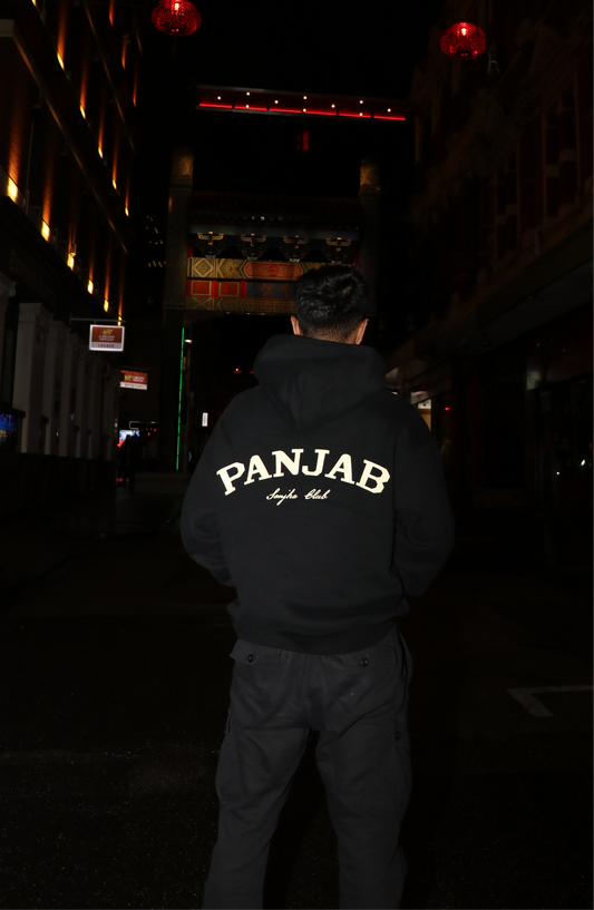 Sanjha Club Oversized Hoodie (Black)