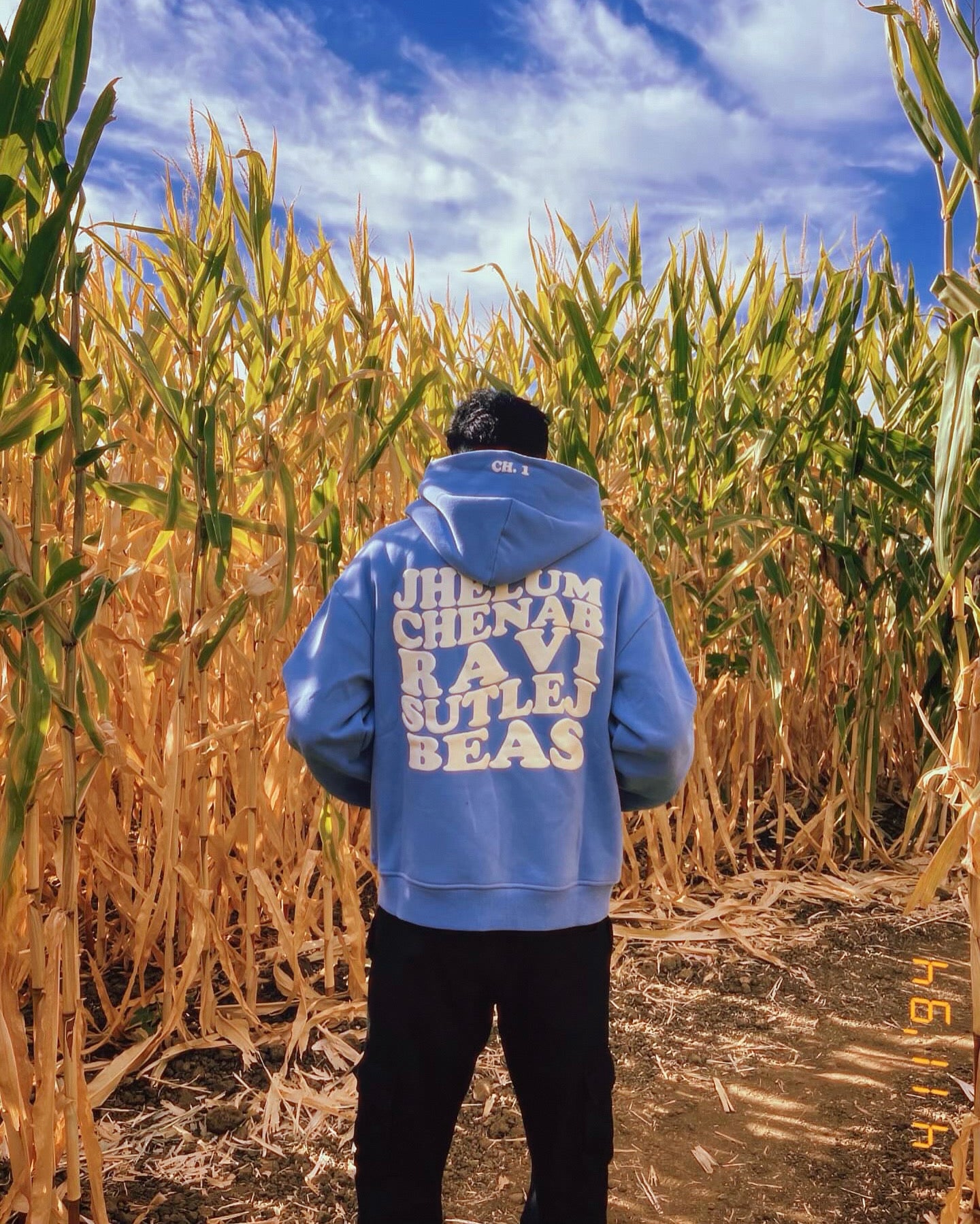 5 Rivers Oversized Hoodie (Blue)