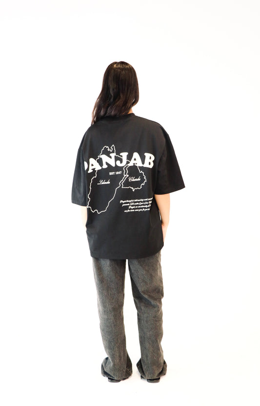 Charda and Lehnda Oversized T-Shirt (Black)