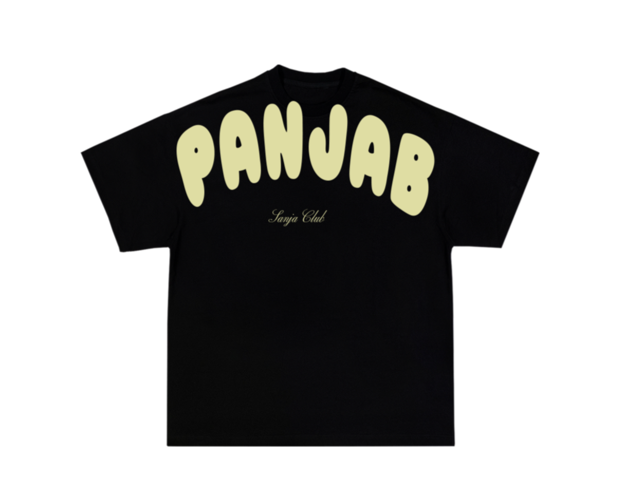 Panjab Oversized T-Shirt (Black)