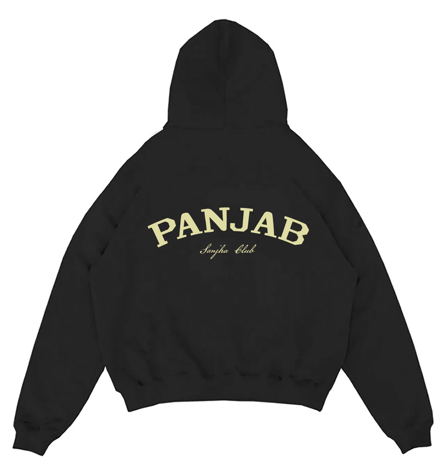 Sanjha Club Oversized Hoodie (Black)